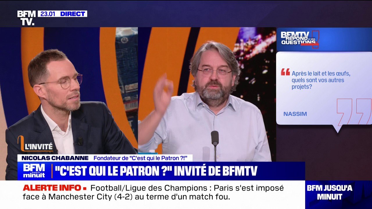Nicolas Chabanne (fondateur de "C'est qui le Patron?!"): "Les industriels ont du mal à donner des informations très claires sur comment est fait le prix"