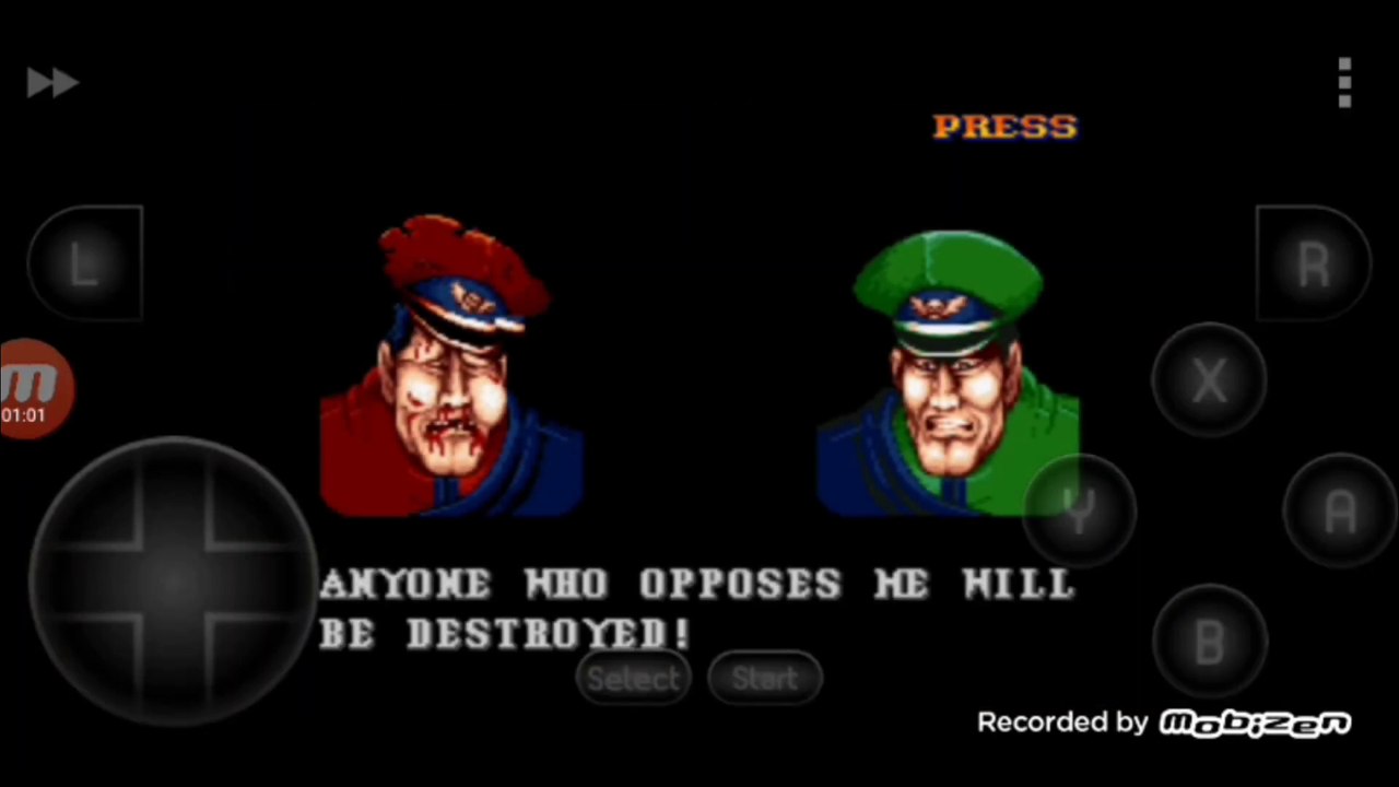 Street Fighter II Turbo: Hyper Fighting Mr Bison vs Mr Bison Mr Bison é derrotado por Mr Bison clone