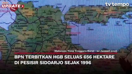 Bukan Hanya di Tangerang, Laut Bersertifikat HGB Juga Terbit di Sidoarjo