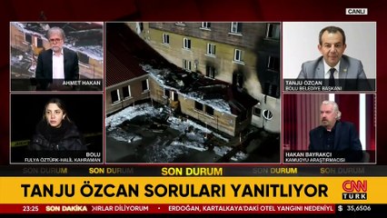 Tanju Özcan CNN Türk'te soruları yanıtladı! Bolu'daki otel yangınında sorumlular kim?