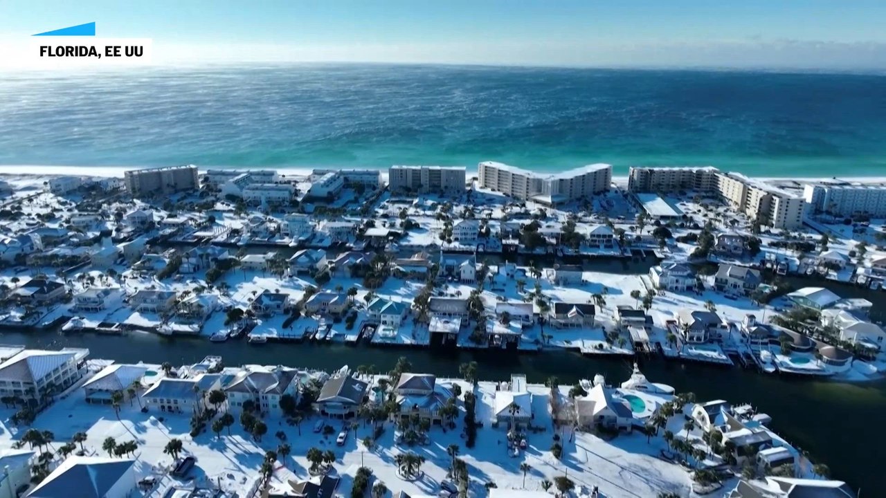 Histórica tormenta invernal en la costa sur de EE UU