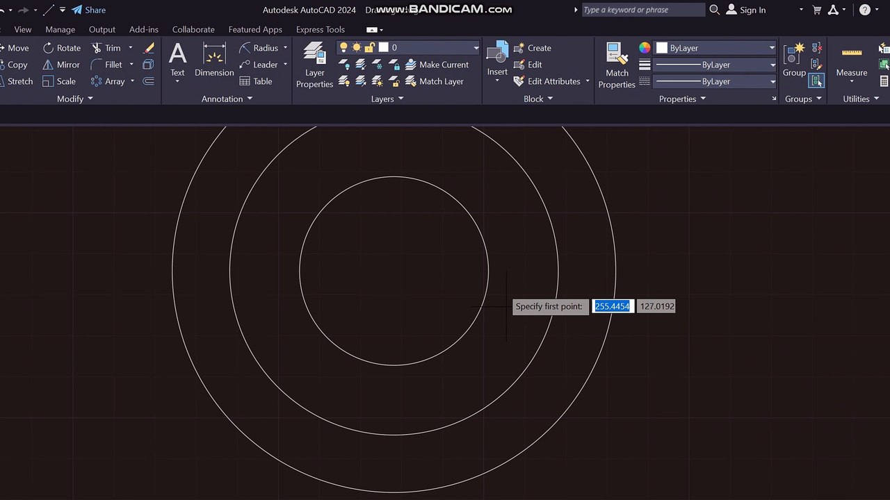 AutoCAD 2D modeling EX2