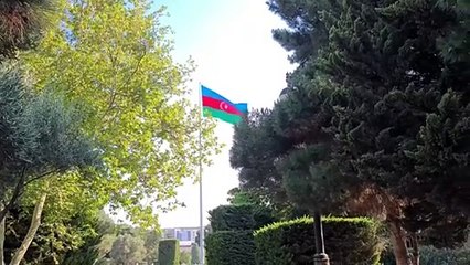 Baku Azerbaijan Drone Footage