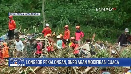 BNPB Lakukan Modifikasi Cuaca untuk Percepat Pencarian Korban Longsor Pekalongan