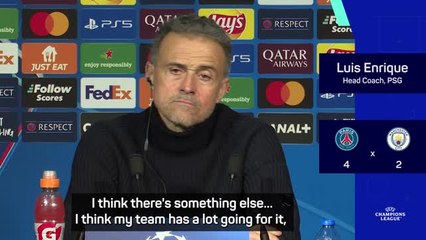 Enrique praises PSG's fight after stunning comeback against Manchester City