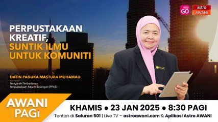 AWANI Pagi: Perpustakaan kreatif, suntik ilmu untuk komuniti
