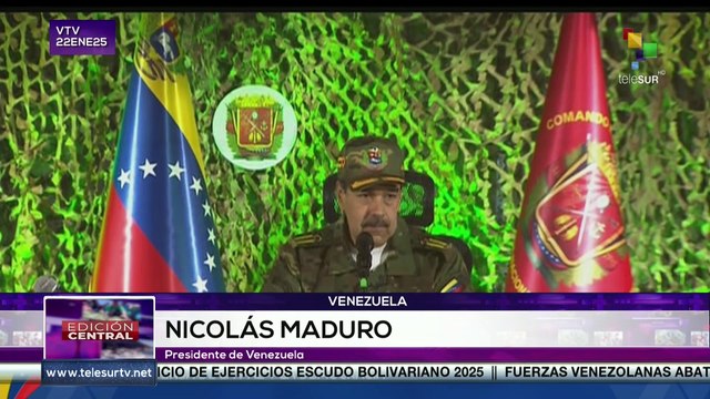 El Presidente de Venezuela, Nicolás Maduro, lideró la marcha militar del Escudo Bolivariano 2025
