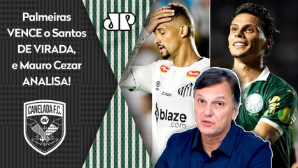 "É O PALMEIRAS, NÉ? A DIFERENÇA É BRUTAL! Essa VIRADA sobre o Santos MOSTRA que.." Mauro Cezar OPINA