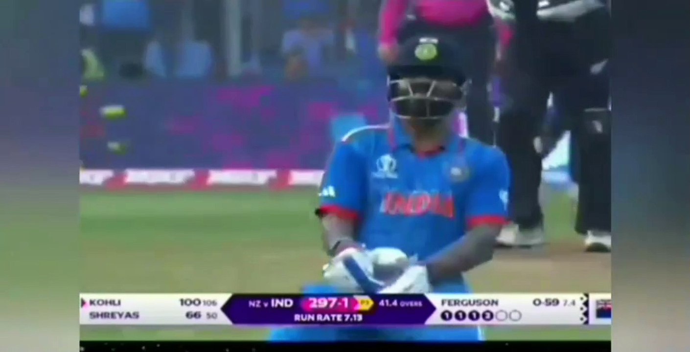 ANUSHKA SHARMA IN THE GROUND TO CELBERATE VIRAT KOHLI 1OO AGAINST NEW ZEALAND IN WORLD CUP SEMI FINAL 2023.