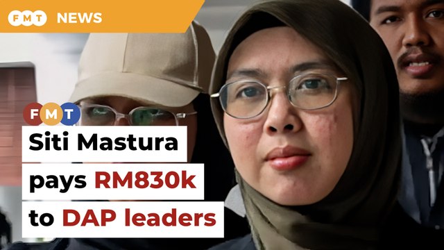 Siti Mastura pays RM830k pending appeal in DAP leaders’ defamation case