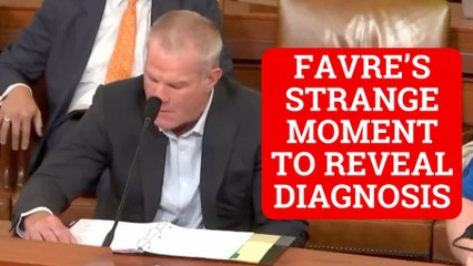 Brett Farve reveals Parkinson’s diagnosis in strange moment out of nowhere - VIDEO