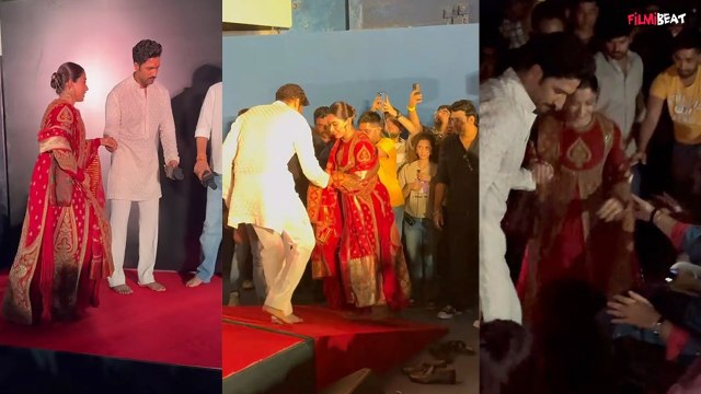 Chhaava के Trailer Launch में लंगड़ाते-लंगड़ाते आईं Rashmika Mandanna, Vicky Kaushal ने दिया Support