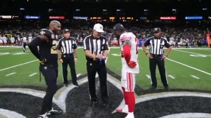 Jabrill Peppers funny reaction after winning the toss