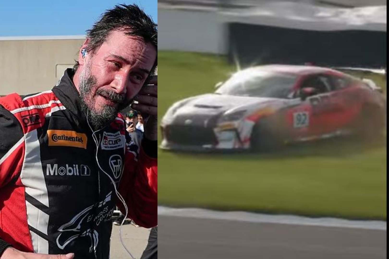 Keanu Reeves nearly crashes during Pro Auto Racing debut at Indy 500 ...