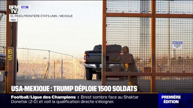 Immigration: Donald Trump envoie 1.500 soldats supplémentaires à la frontière avec le Mexique
