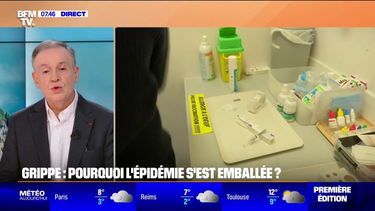 Épidémie de grippe: "Un enfant va contaminer 1,5 personnes", alerte Christophe Rapp, infectiologue