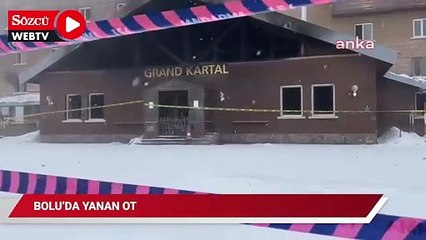 Bolu'da yanan otel mühürlendi