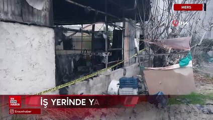 Mersin’de iş yerinde uyuyan genç yanarak hayatını kaybetti