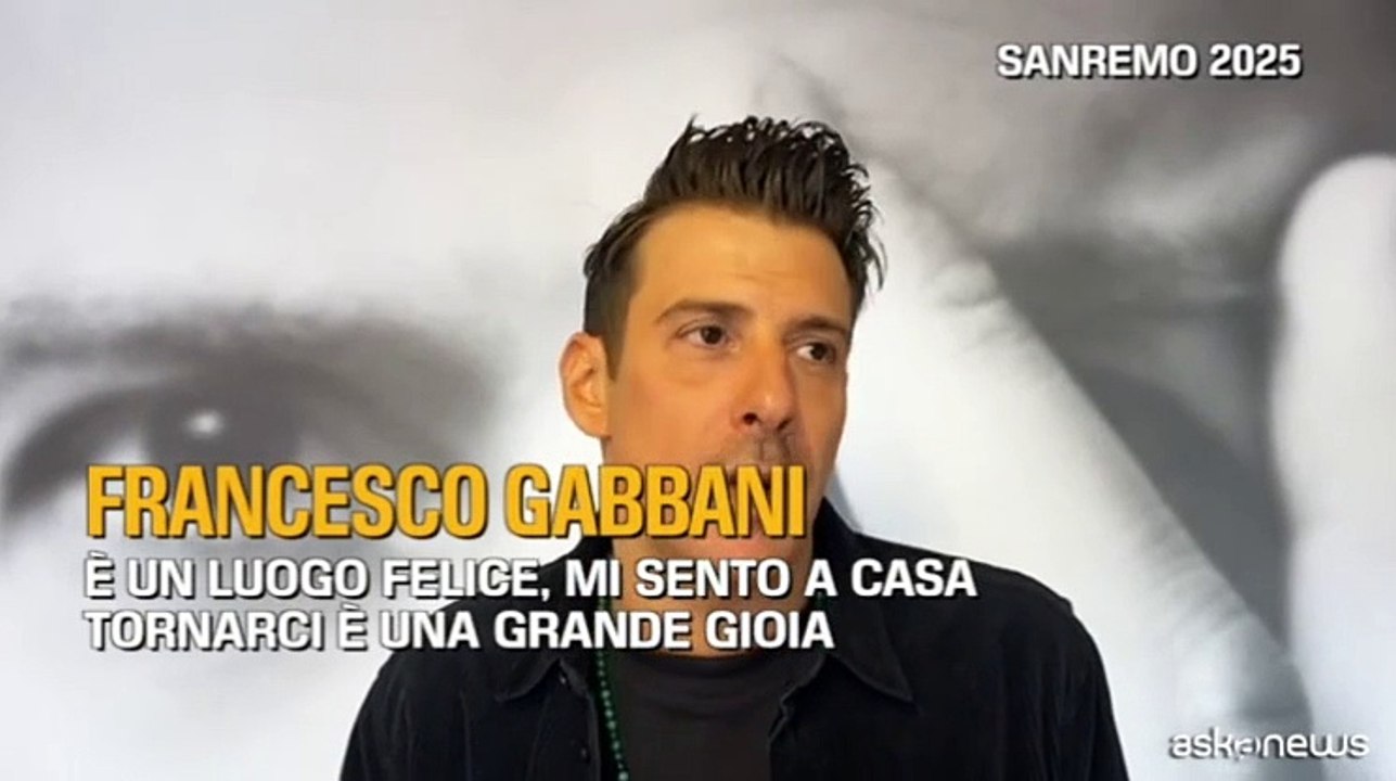 Sanremo, Francesco Gabbani: "? un luogo felice, mi sento a casa"