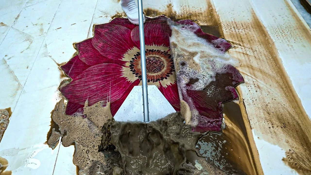 Sewer Overflow - Carpet Cleaning Satisfying Rug Cleaning ASMR - Satisfying Video