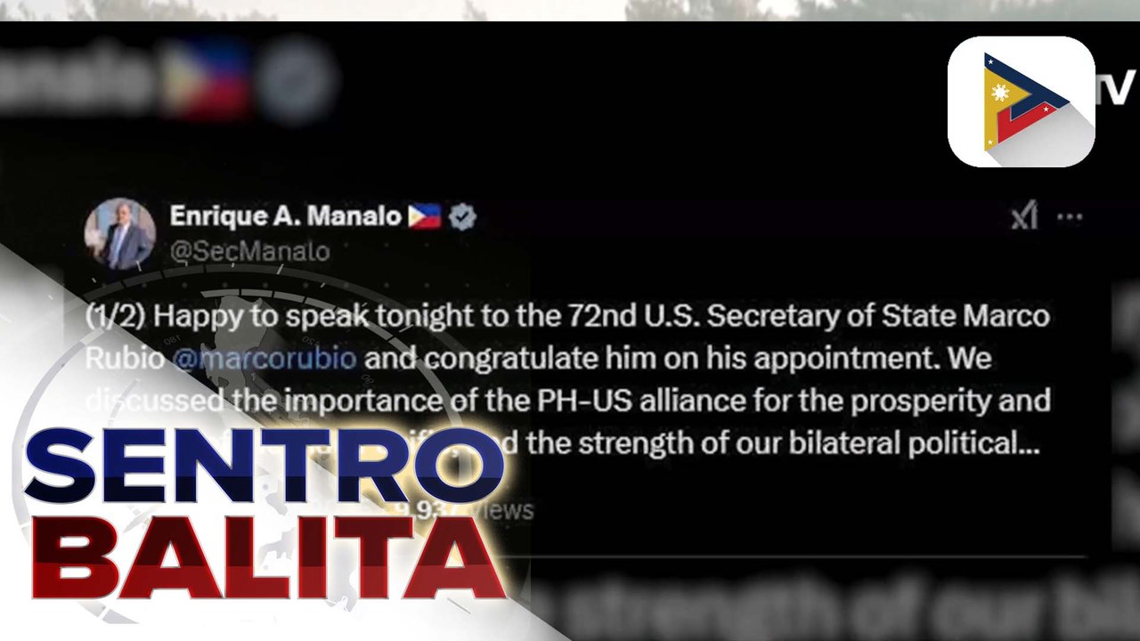 DFA Sec. Manalo at U.S. State Secretary Rubio, nagkausap;