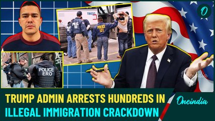 Trump's 'Vengeance' On Illegal Immigrants: 460+ Arrested  Within Hrs In Biggest Crackdown By U.S ICE
