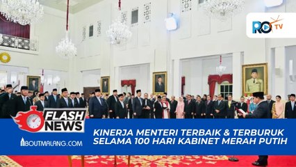 DAFTAR MENTERI TERBAIK DAN TERBURUK JELANG 100 HARI KABINET MERAH PUTIH