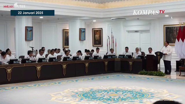 Momen Presiden Prabowo Puji Sri Mulyani di Depan Semua Menteri