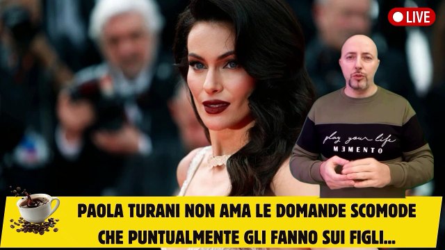 Paola Turani non ama le domande scomode che puntualmente gli fanno sui figli...