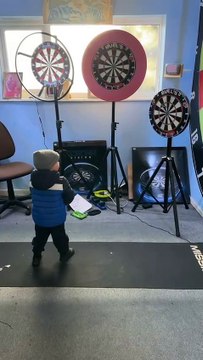 Wigan three-year-old tipped for darts glory