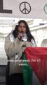 حملة التضامن مع فلسطين Palestine Solidarity Campaign’s Neha Shah speaks at the latest pro-Palestine protest in London