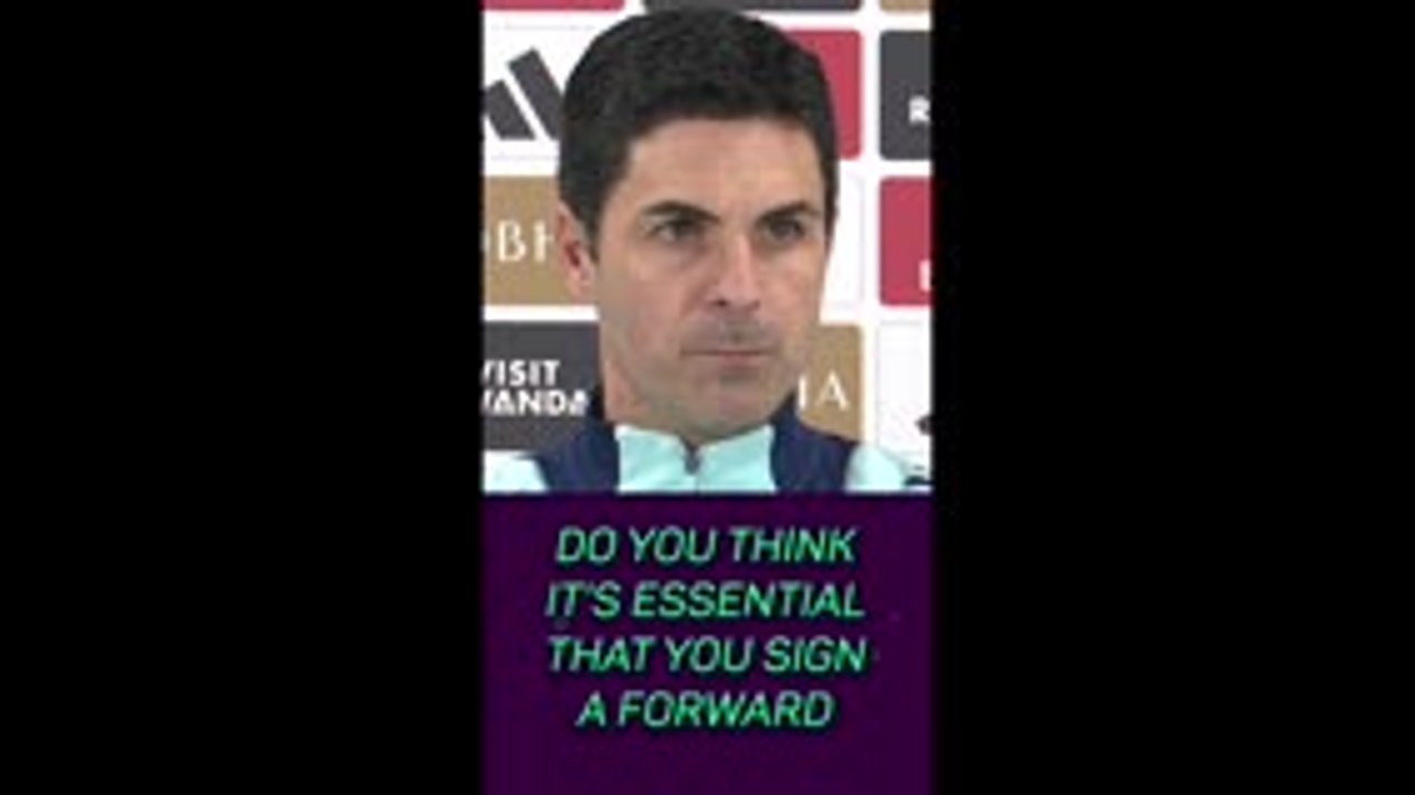 Arteta tense over striker situation