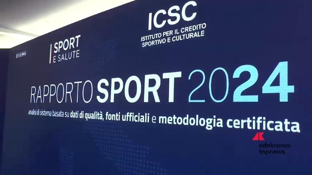 Roma, Sport e Salute e Istituto per il credito sportivo e culturale presentano il Rapporto Sport 2024