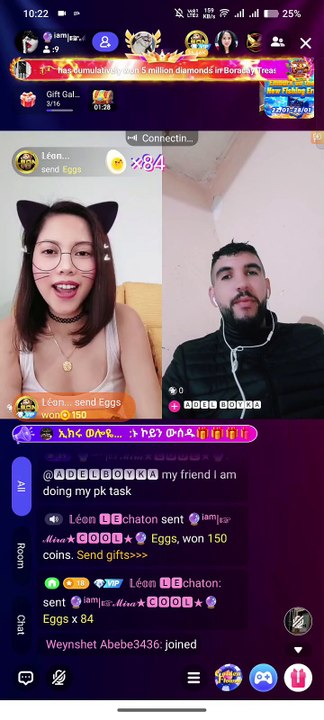 The Cute American chick playing PK with Arabic boy