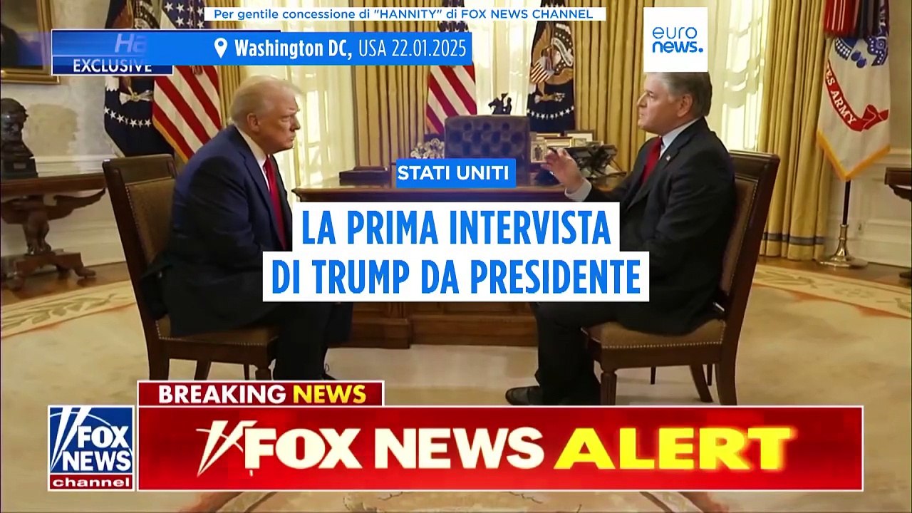 Donald Trump rilascia la sua prima intervista da Presidente: aspre critiche Biden