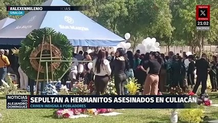 Último adiós a menores víctimas de ataque armado en Culiacán