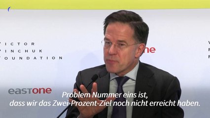 Nato-Chef: "Zwei Prozent für Verteidigung nicht annähernd ausreichend"