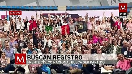 Ante el INE, Frente Cívico Nacional presenta registro como partido político