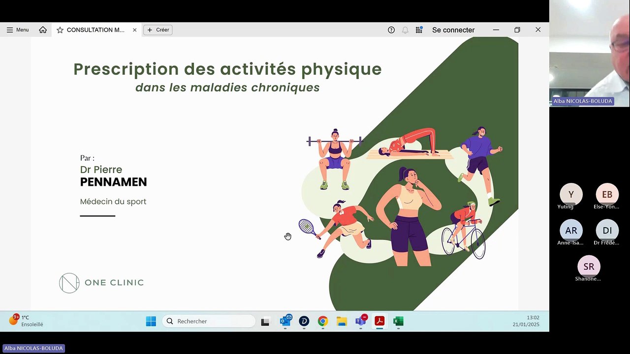 Staff Flash One Clinic x PointGyn  - Prescription des activités physique Replay