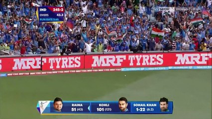 India vs Pakistan 2015 World Cup Highlights 🏏