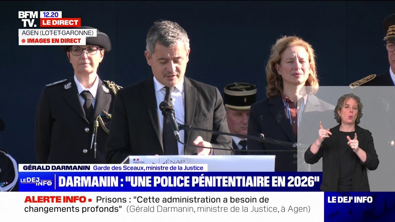 Prisons: Gérald Darmanin estime que les conséquences de la surpopulation carcérale "ne sont pas dignes d'un pays comme la France"