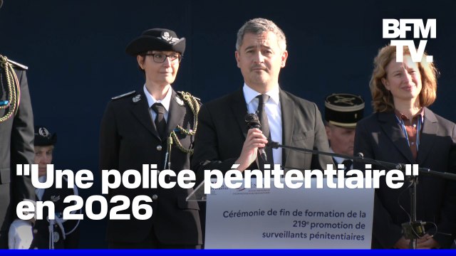 Prisons: la conférence de presse de Gérald Darmanin devant les étudiants de l’École nationale d’administration pénitentiaire d’Agen