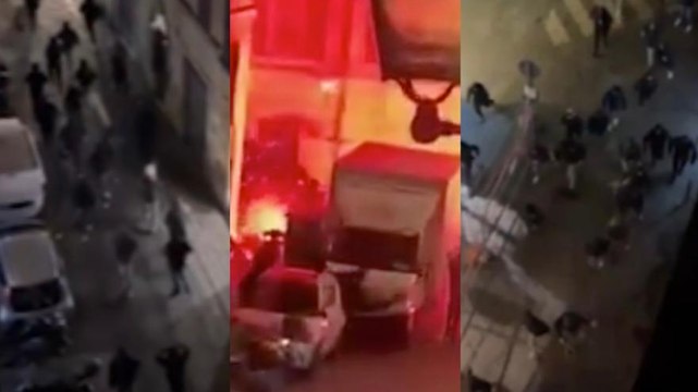 Lazio-Real Sociedad, scontri tra tifosi: il video della guerriglia