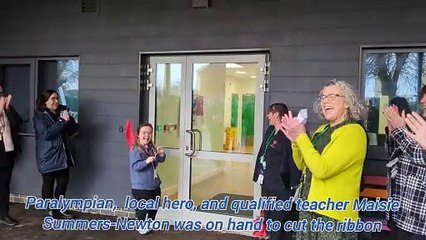Wollaston Paralympic hero Maisie Summers-Newton on hand to open new building at Wellingborough special needs school