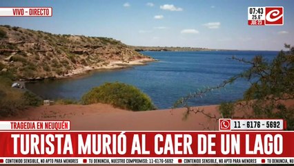 Tragedia en Neuquén: turista murió tras caer a un lago
