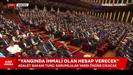 Bakan Tunç: Yangında ihmali olan hesap verecek