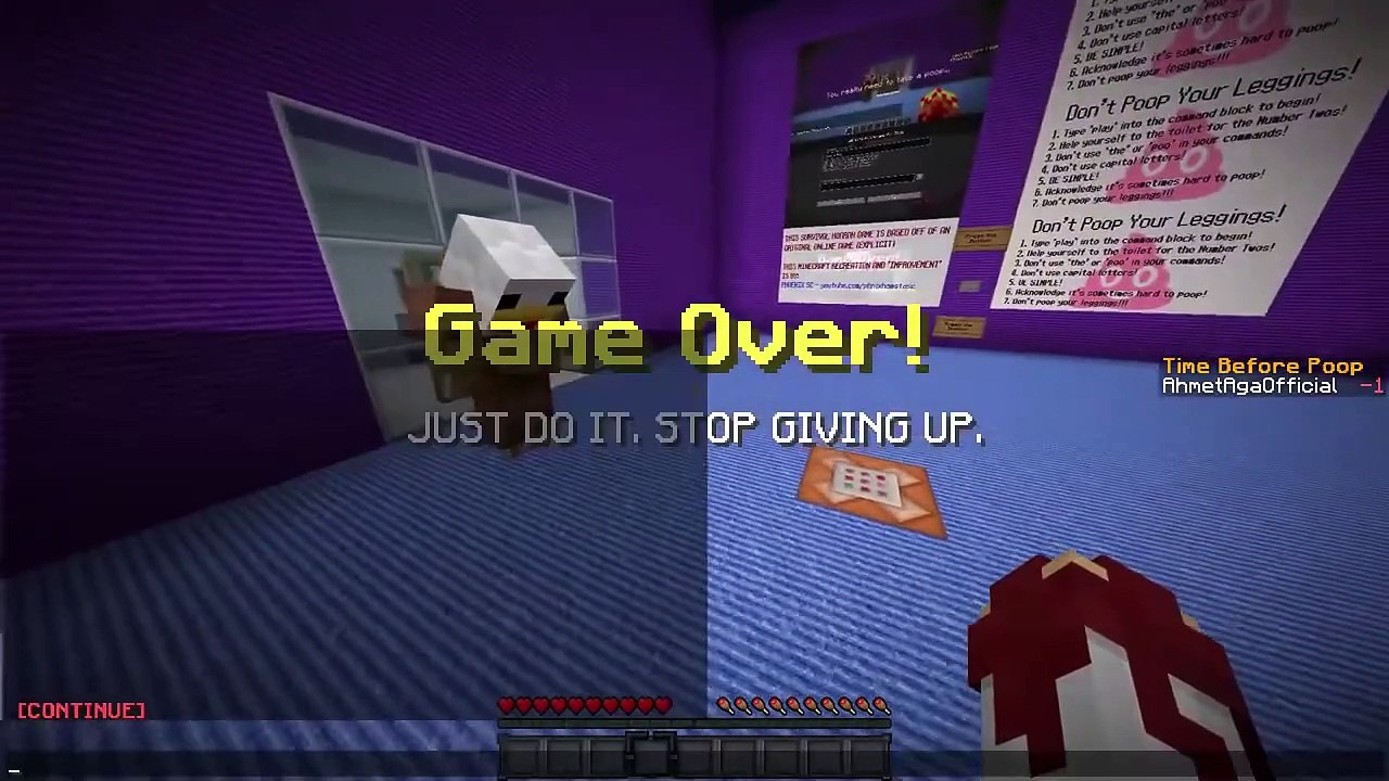 Türkçe Minecraft - ASLA DONUNA SIÇMA! (Özel Harita) - Ahmet Aga