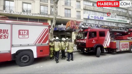 Şişli'de Otel Bodrumunda Korkutan Yangın