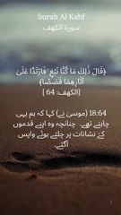 "Lost and found: Retracing our steps to find the right path. #Quran #SurahAlKahf #Guidance #LifeLessons"