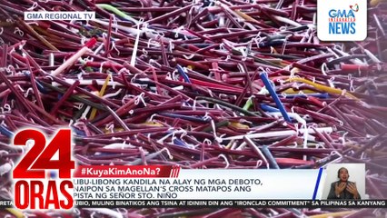 Libu-libong kandila na alay ng mga deboto, naipon sa Magellan's Cross matapos ang Pista ng Señor Sto. Niño | 24 Oras